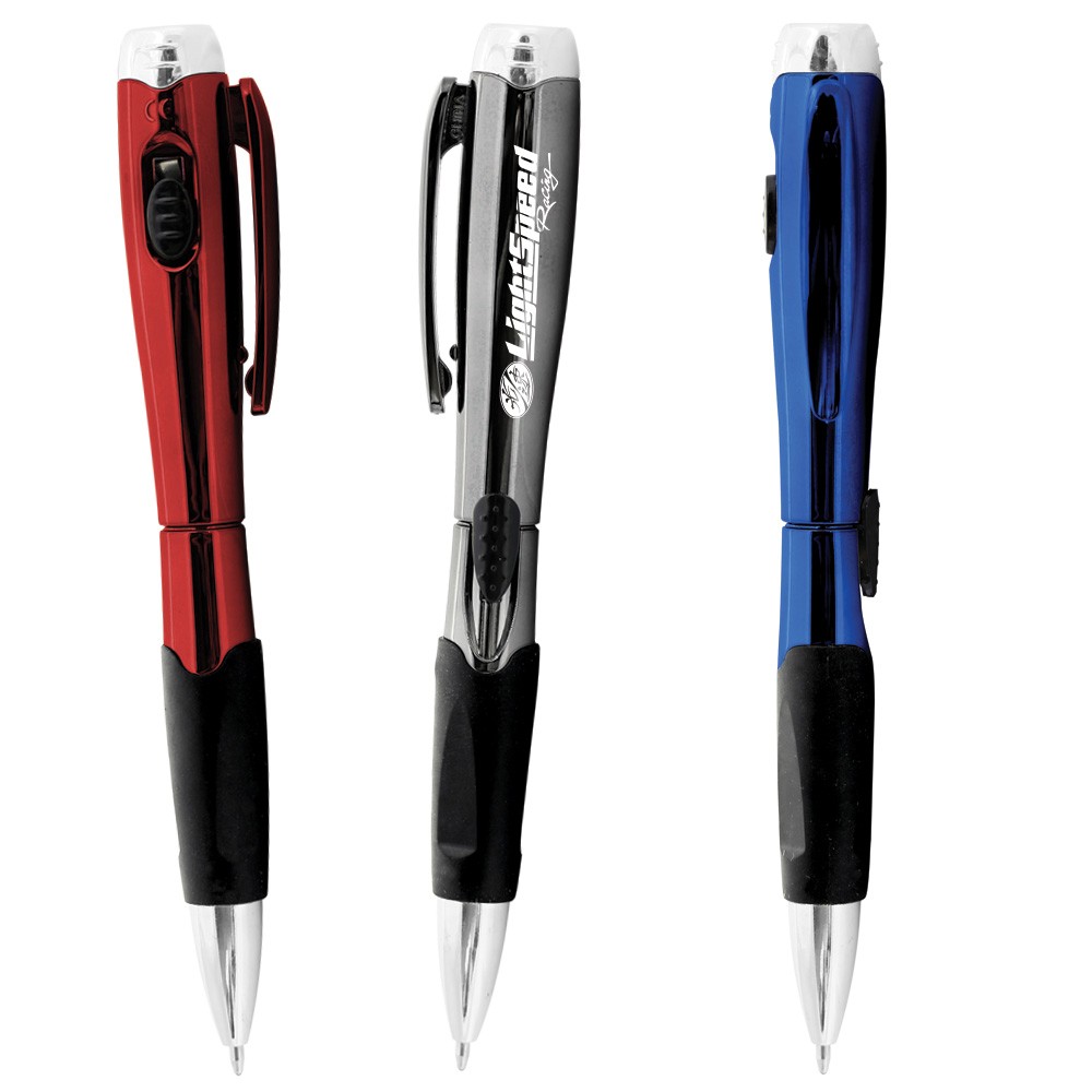 Retractable LED Light up Ballpoint Pen WAUCULEDFLASH